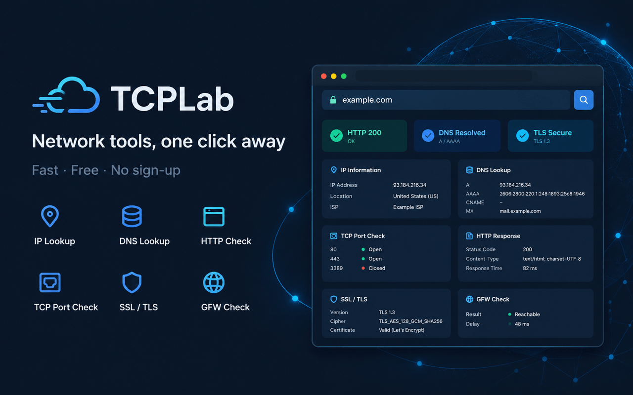 TCPLab 浏览器扩展示意